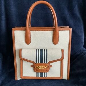 Lauren Ralph Lauren Cotton Canvas Symone Tote